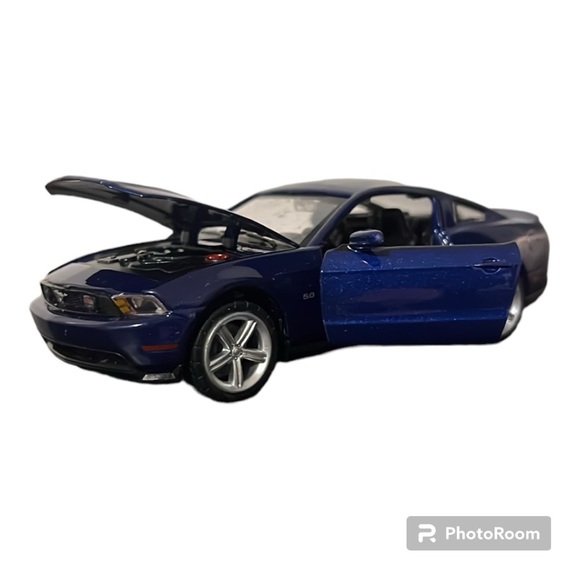Kids Toy Car | Mustang | Dark Blue - Picture 3 of 4